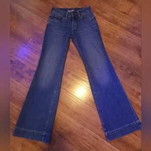 Wrangler Retro Women's High Rise Trouser Jeans Size 24/32 Med Wash